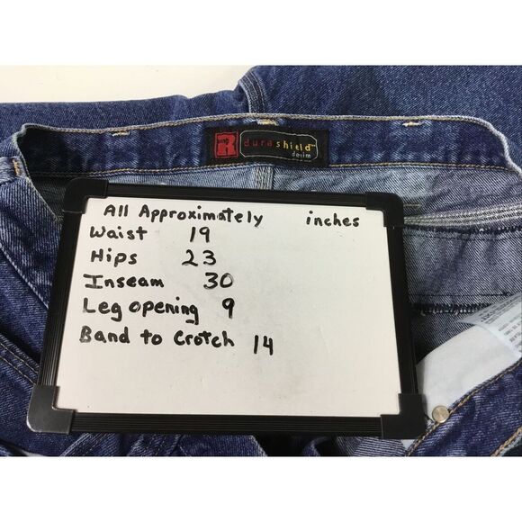 Riggs Dura Shield Mens Carpenter Jeans 38X32 Blue denim Straight legs workwear - Picture 11 of 12